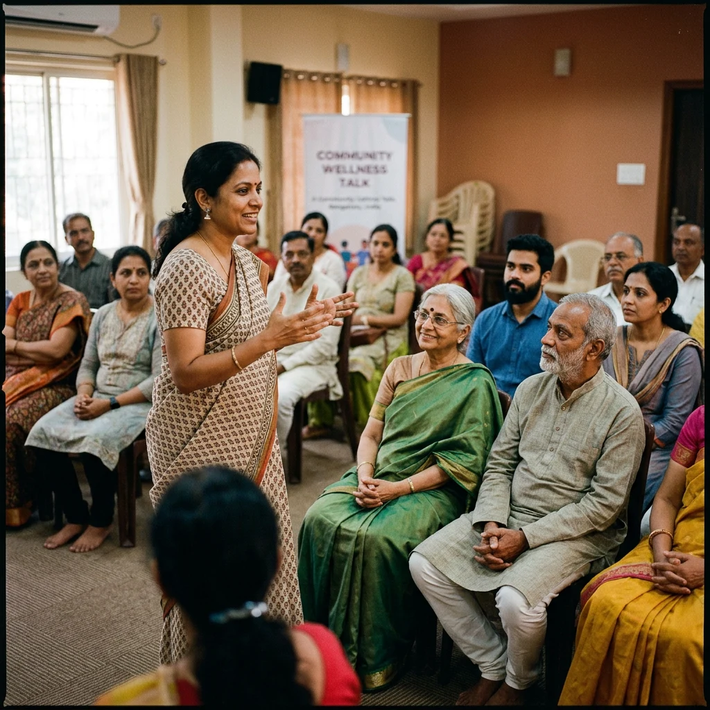 A community health awareness talk
